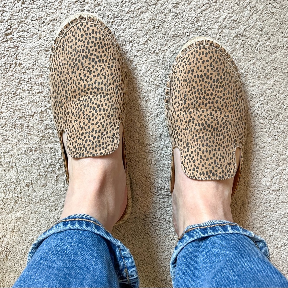 Universal Thread Leopard Slip In Espadrille Mules